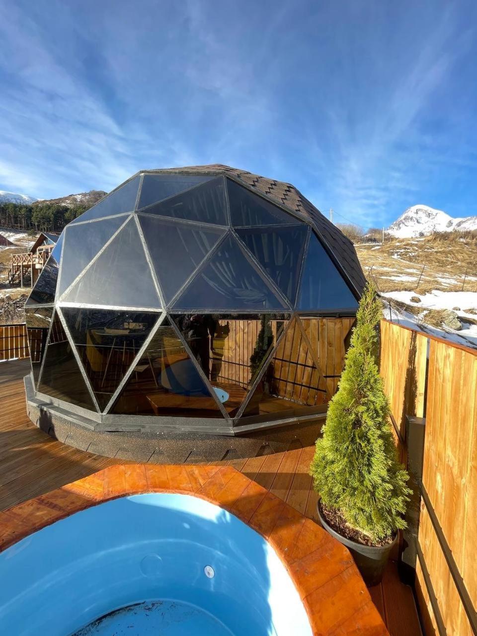 הוילה קזבגי Gabua Glamping מראה חיצוני תמונה